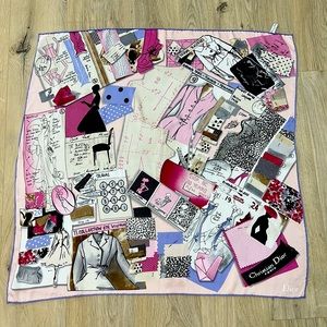 Dior scarf. Used. Authentic. 100% silk.